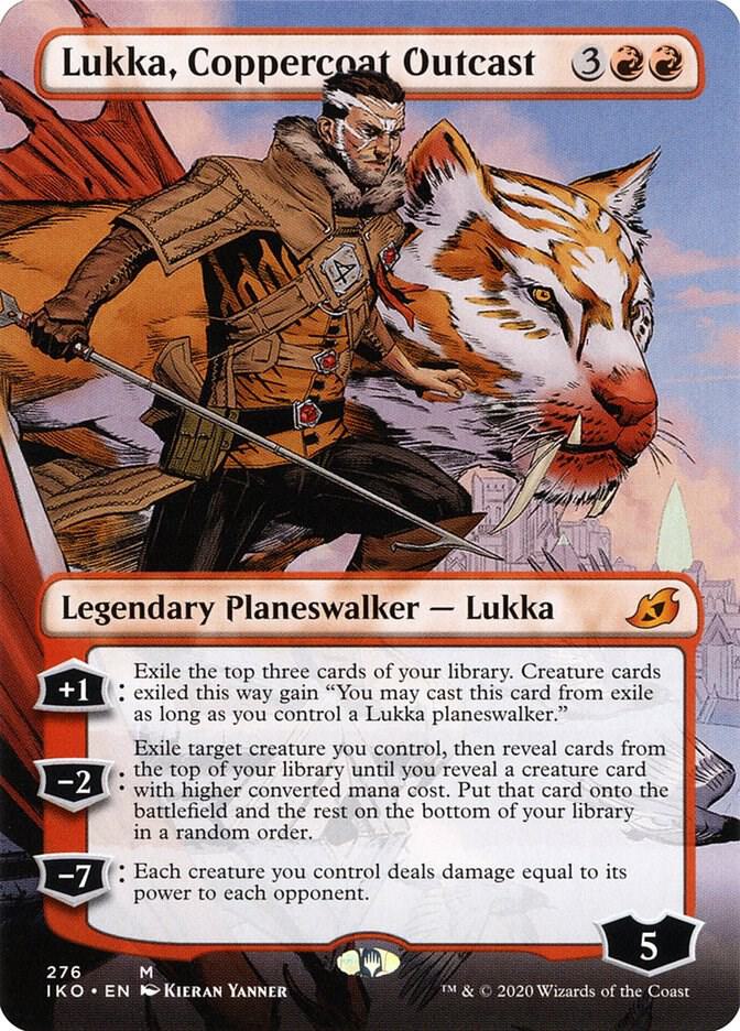 Lukka, Coppercoat Outcast (Borderless) 276 card from Ikoria: Lair of Behemoths