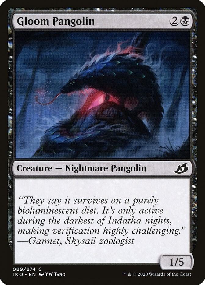 Gloom Pangolin 89 card from Ikoria: Lair of Behemoths