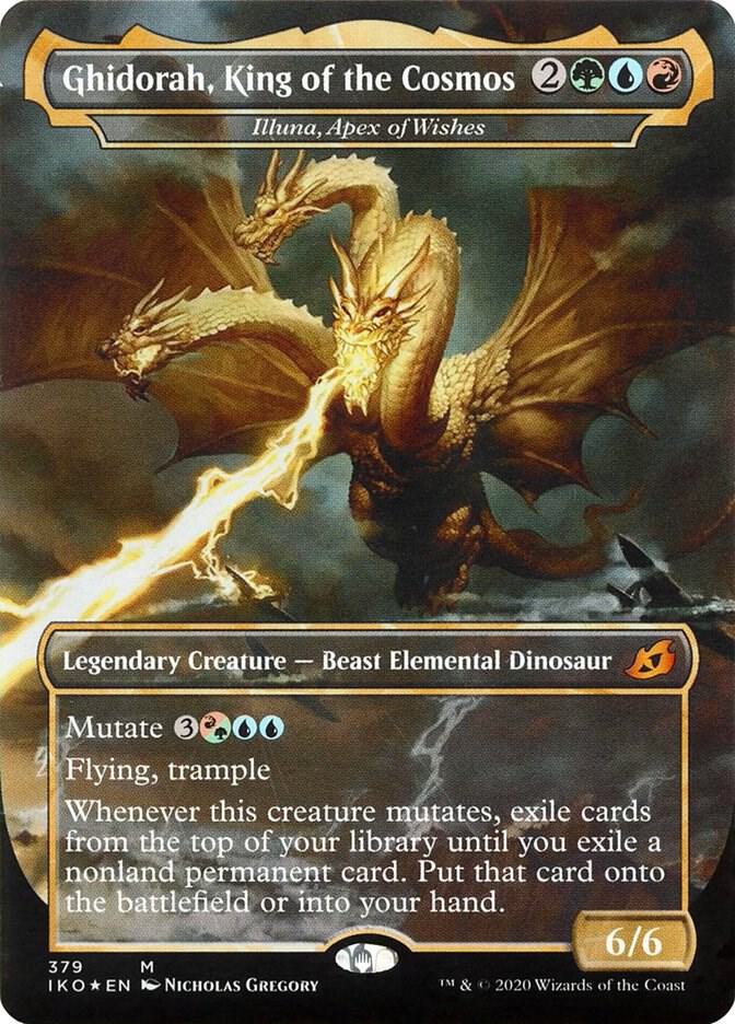 Ghidorah, King of the Cosmos - Illuna, Apex of Wishes 379 card from Ikoria: Lair of Behemoths