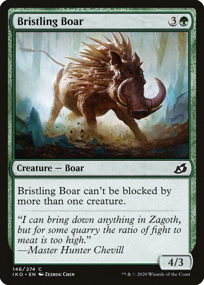 Bristling Boar 146 card from Ikoria: Lair of Behemoths