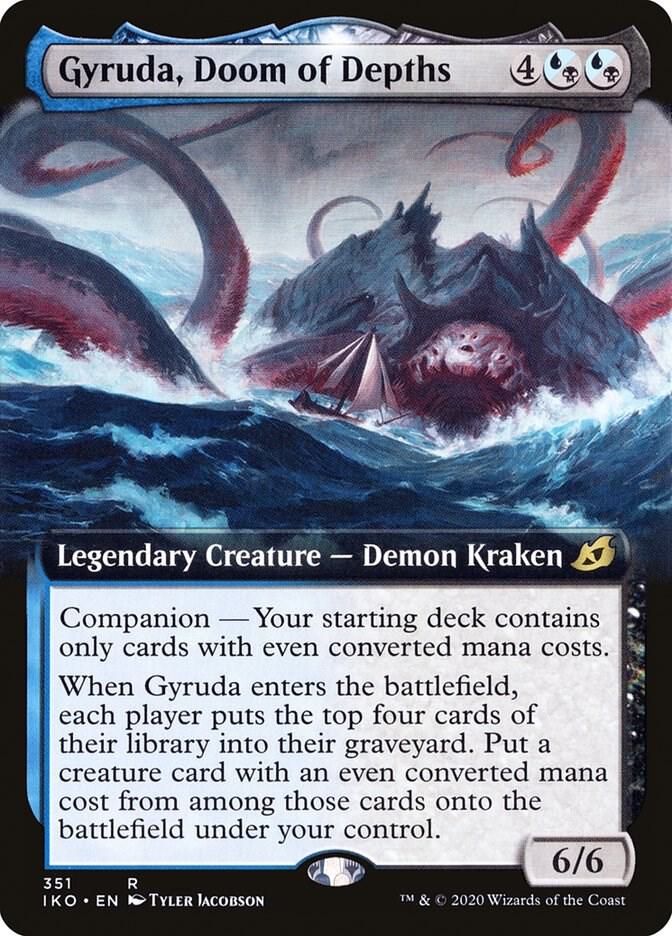 Gyruda, Doom of Depths (Extended Art) 351 card from Ikoria: Lair of Behemoths