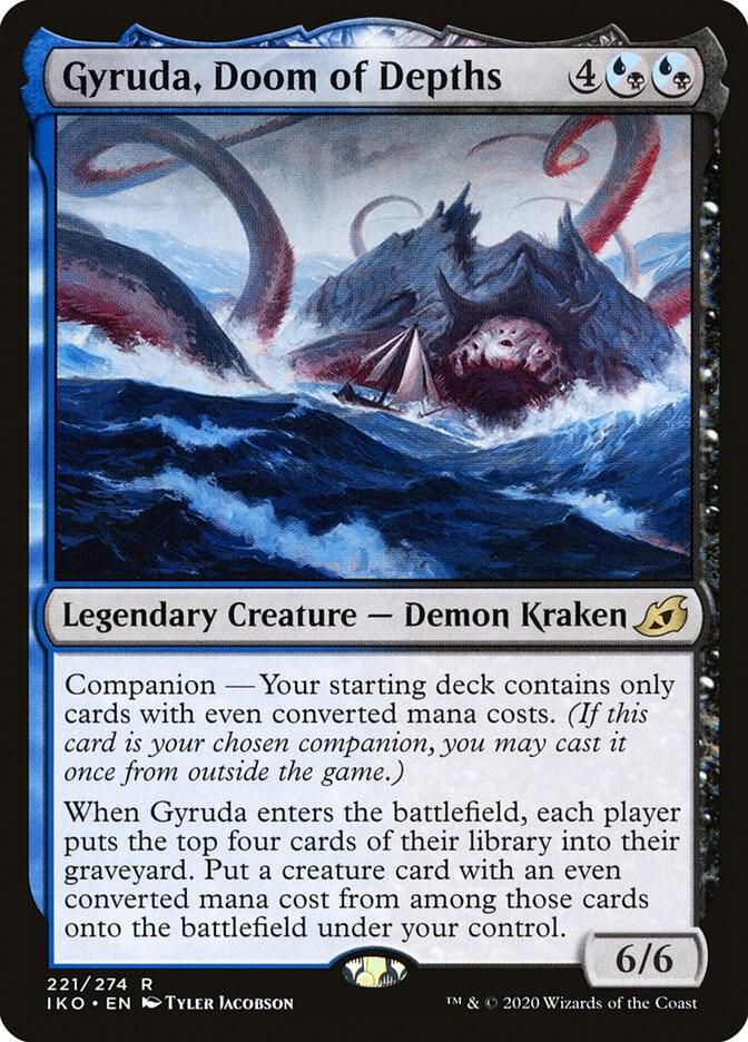Gyruda, Doom of Depths 221 card from Ikoria: Lair of Behemoths