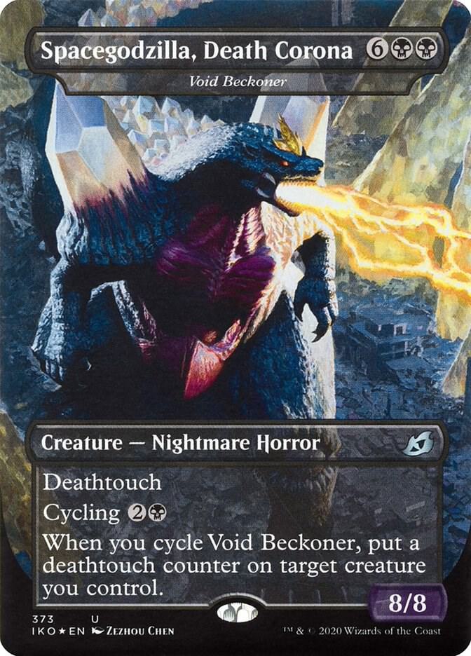 Spacegodzilla, Death Corona - Void Beckoner 373 card from Ikoria: Lair of Behemoths