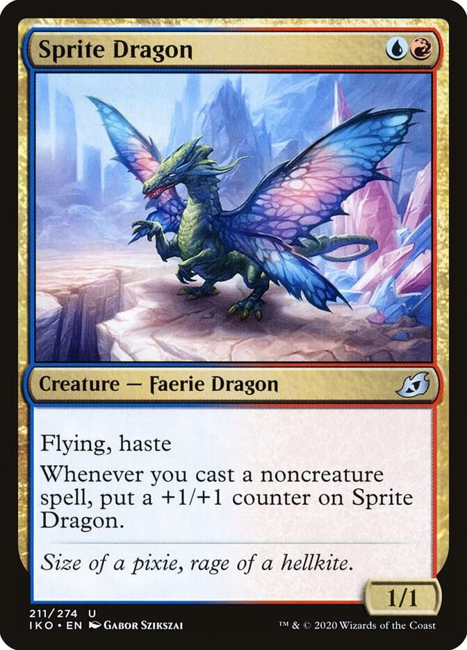 Sprite Dragon 211 card from Ikoria: Lair of Behemoths