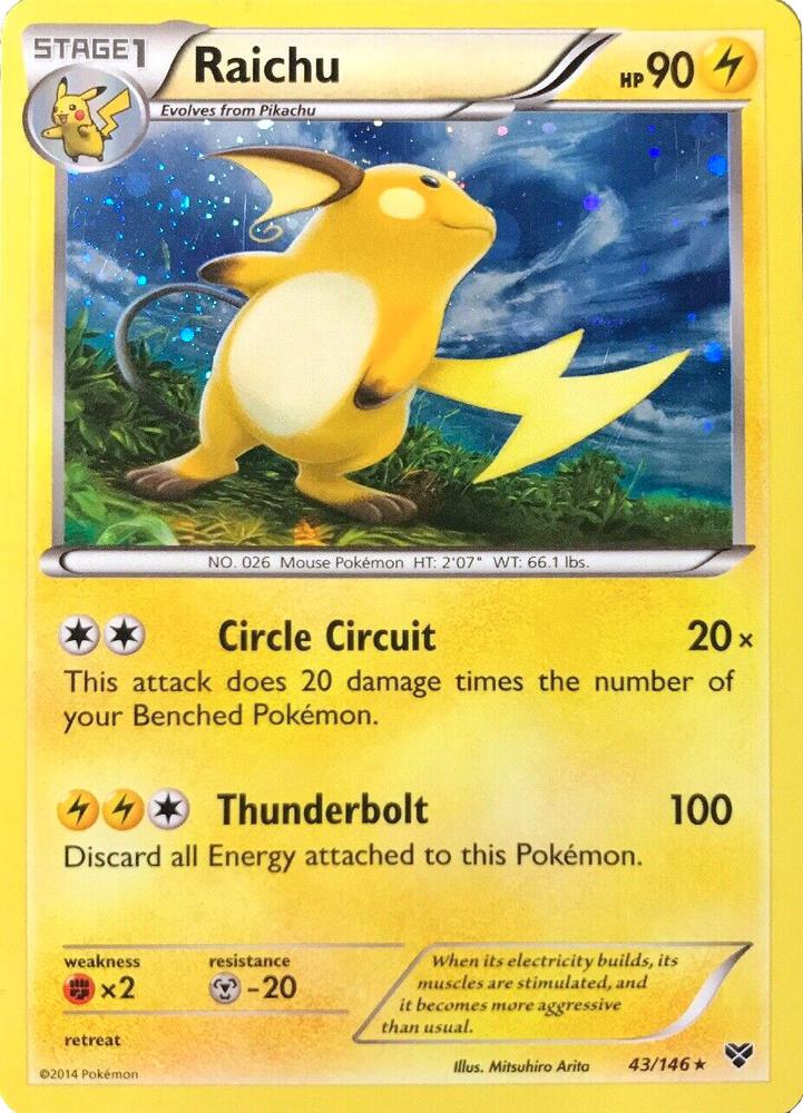 Raichu - 43/146 (Cosmos Holo) 043/146 card from Blister Exclusives