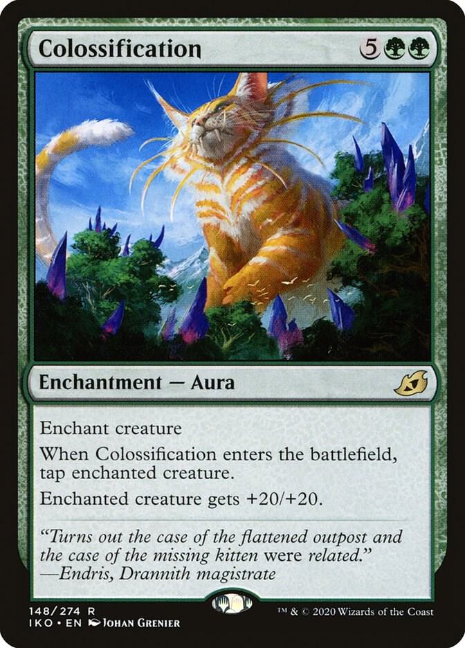Colossification 148 card from Ikoria: Lair of Behemoths