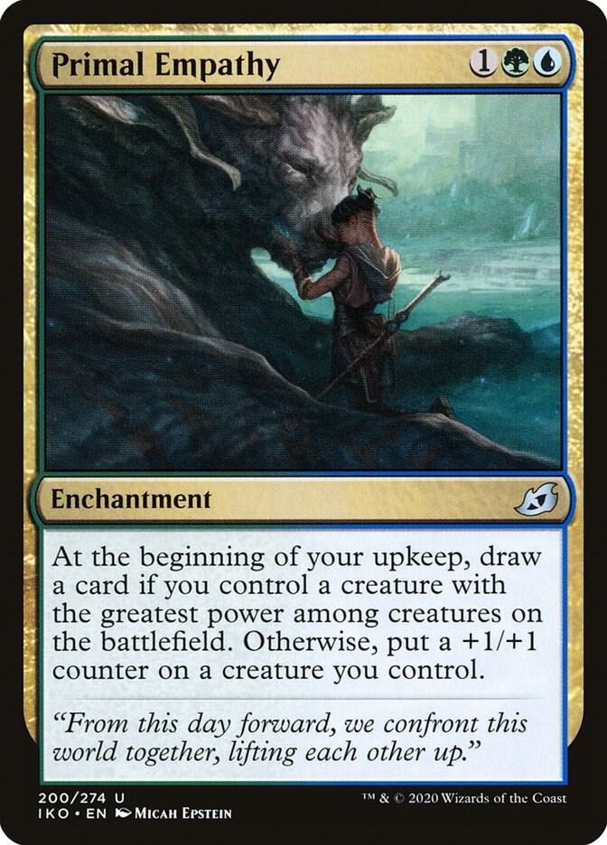 Primal Empathy 200 card from Ikoria: Lair of Behemoths