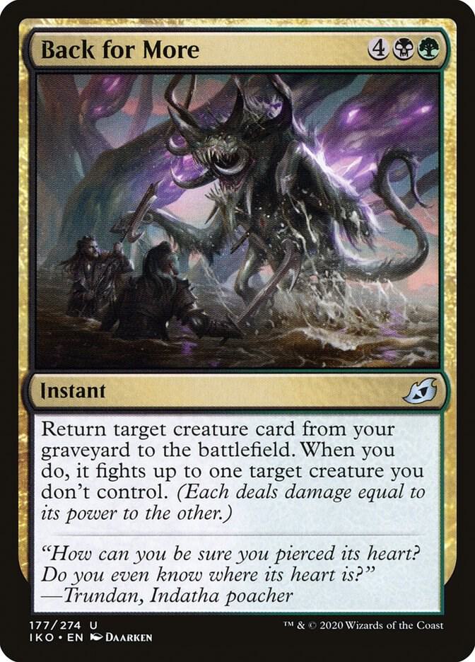 Back for More 177 card from Ikoria: Lair of Behemoths