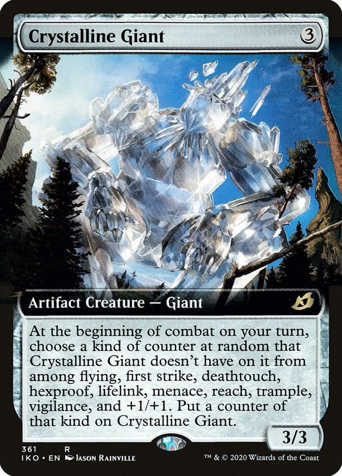 Crystalline Giant (Extended Art) 361 card from Ikoria: Lair of Behemoths
