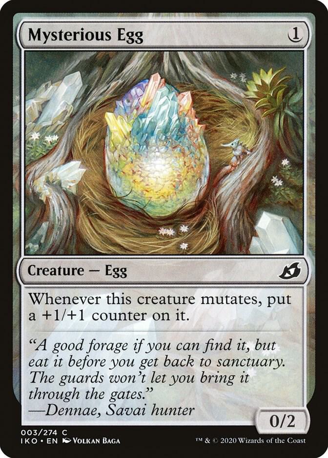 Mysterious Egg 3 card from Ikoria: Lair of Behemoths