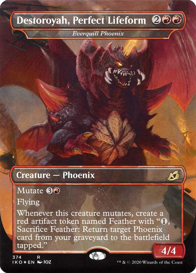 Destoroyah, Perfect Lifeform - Everquill Phoenix 374 card from Ikoria: Lair of Behemoths