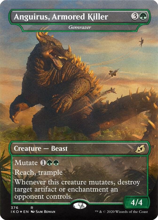 Anguirus, Armored Killer - Gemrazer 376 card from Ikoria: Lair of Behemoths