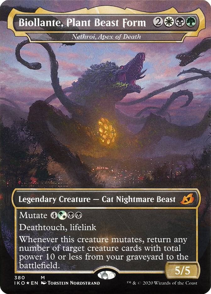 Biollante, Plant Beast Form - Nethroi, Apex of Death 380 card from Ikoria: Lair of Behemoths