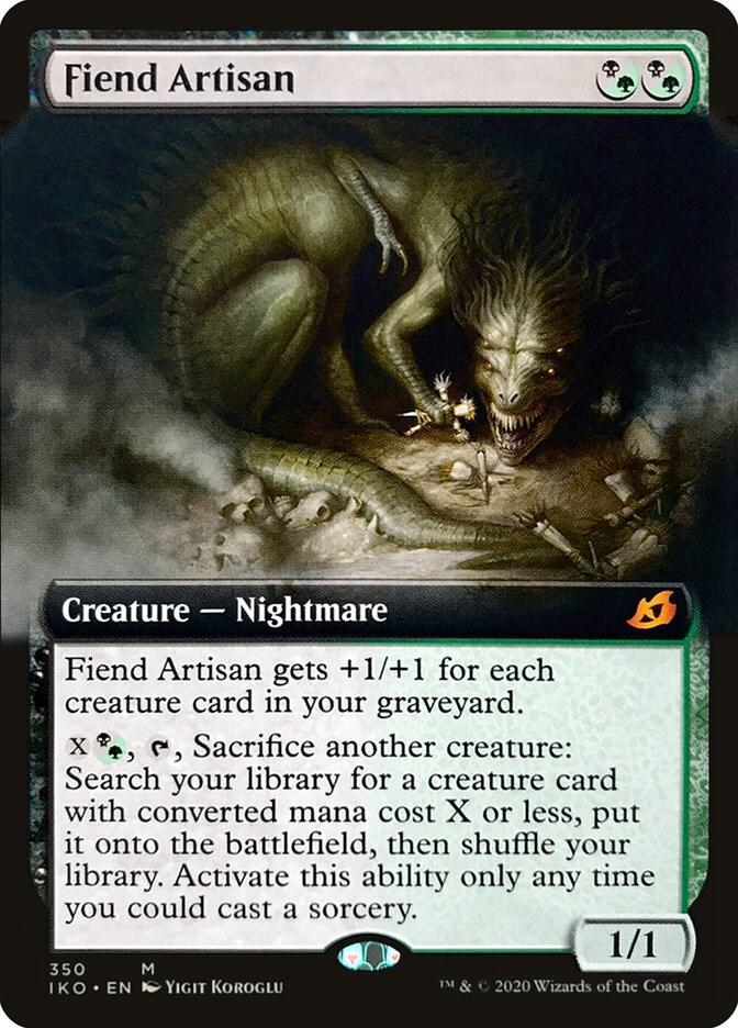 Fiend Artisan (Extended Art) 350 card from Ikoria: Lair of Behemoths