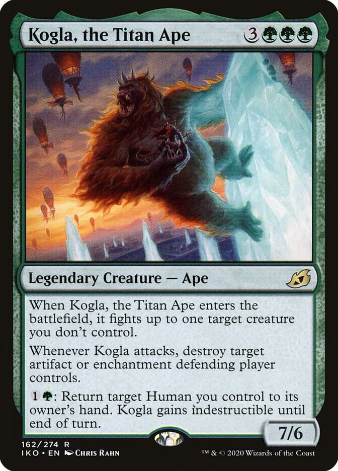Kogla, the Titan Ape 162 card from Ikoria: Lair of Behemoths