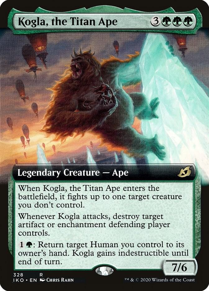 Kogla, the Titan Ape (Extended Art) 328 card from Ikoria: Lair of Behemoths