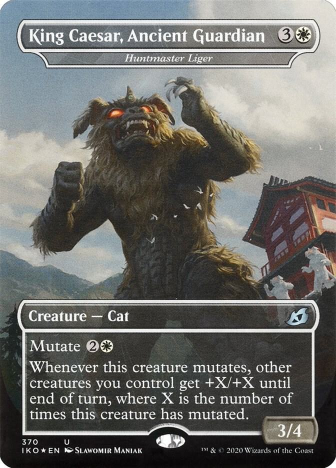 King Caesar, Ancient Guardian - Huntmaster Liger 370 card from Ikoria: Lair of Behemoths