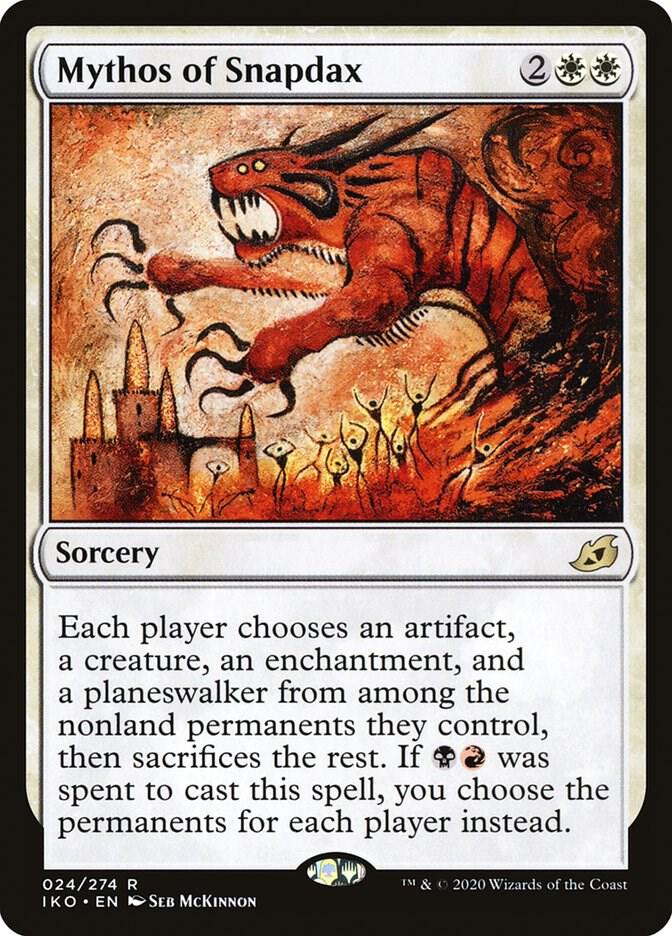 Mythos of Snapdax 24 card from Ikoria: Lair of Behemoths