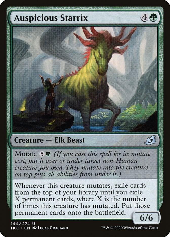 Auspicious Starrix 144 card from Ikoria: Lair of Behemoths
