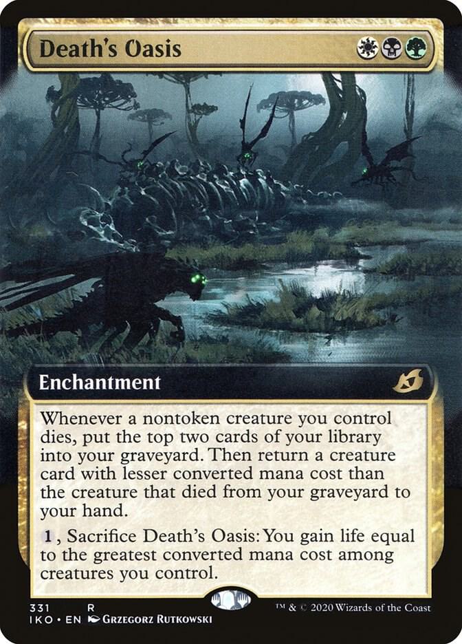 Death's Oasis (Extended Art) 331 card from Ikoria: Lair of Behemoths