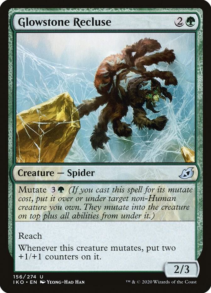 Glowstone Recluse 156 card from Ikoria: Lair of Behemoths