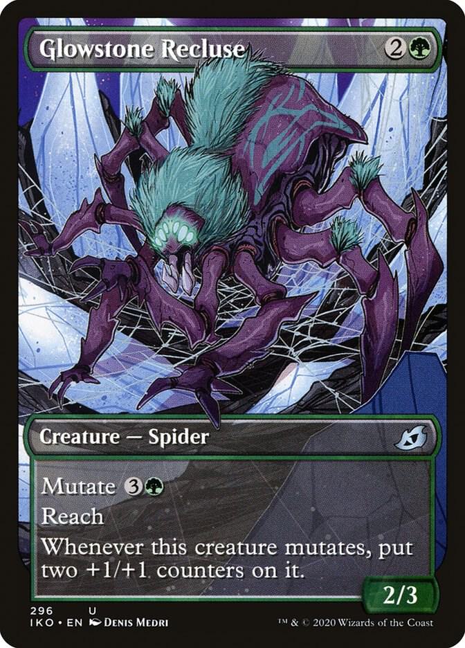Glowstone Recluse (Showcase) 296 card from Ikoria: Lair of Behemoths