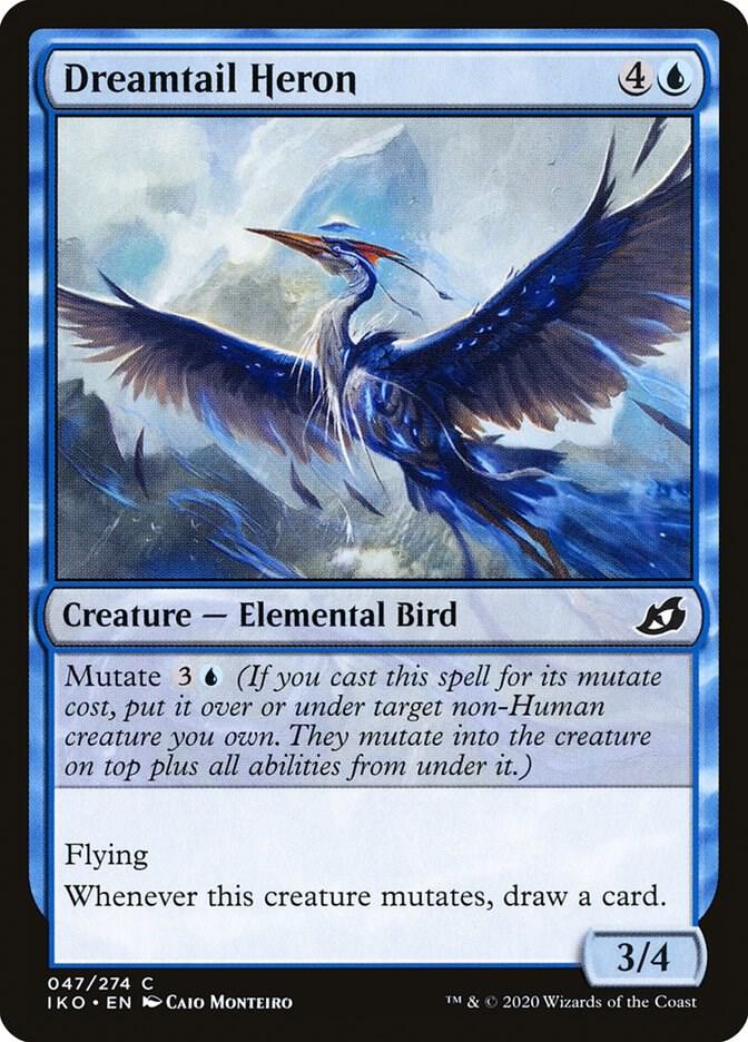 Dreamtail Heron 47 card from Ikoria: Lair of Behemoths