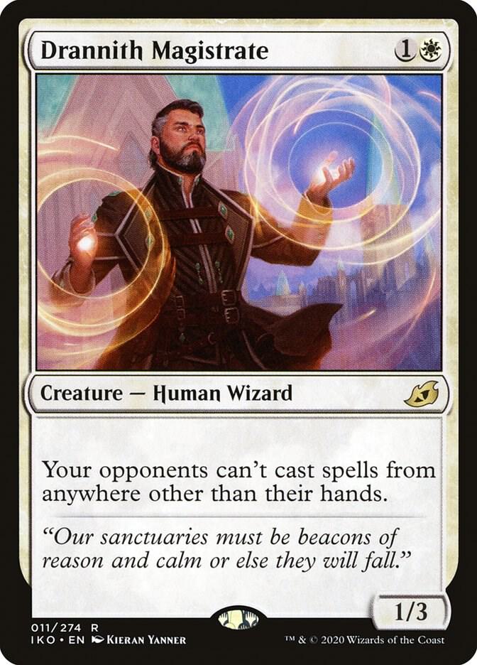 Drannith Magistrate 11 card from Ikoria: Lair of Behemoths