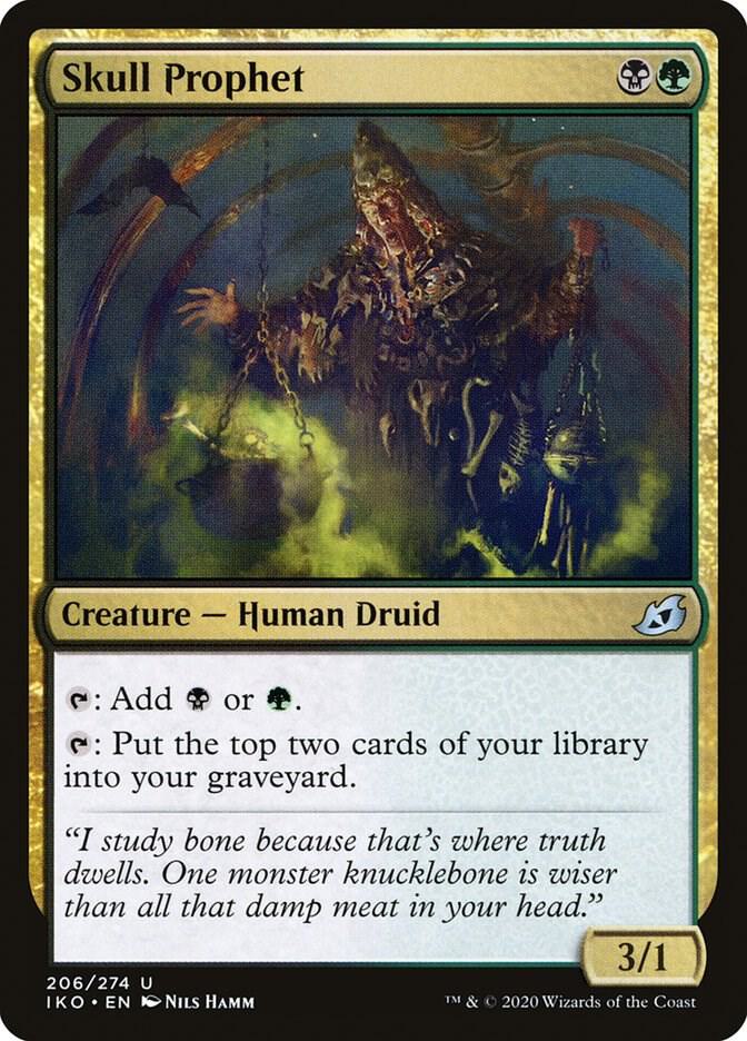 Skull Prophet 206 card from Ikoria: Lair of Behemoths