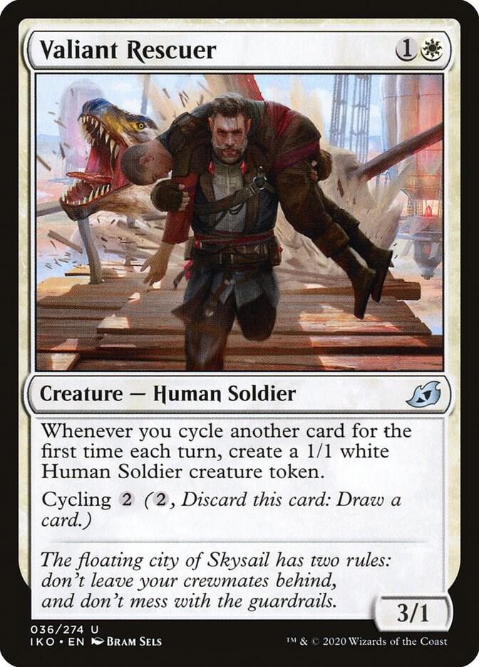 Valiant Rescuer 36 card from Ikoria: Lair of Behemoths