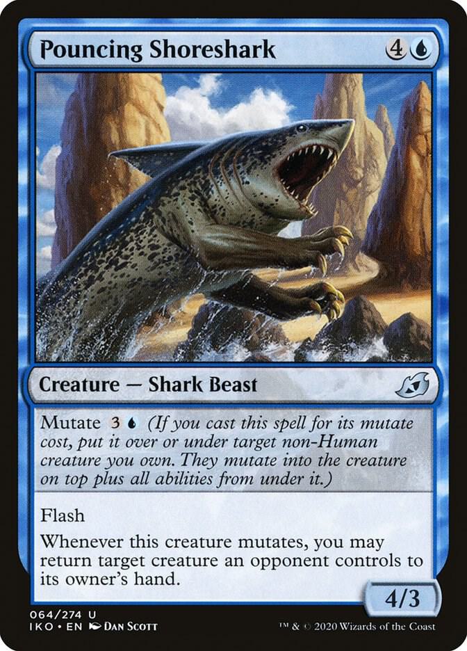 Pouncing Shoreshark 64 card from Ikoria: Lair of Behemoths