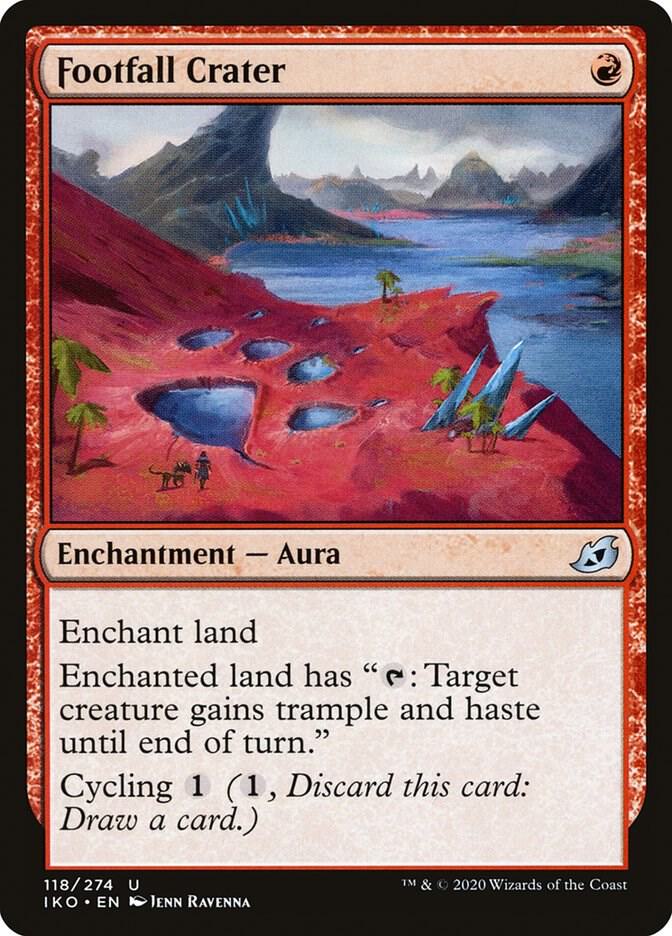 Footfall Crater 118 card from Ikoria: Lair of Behemoths