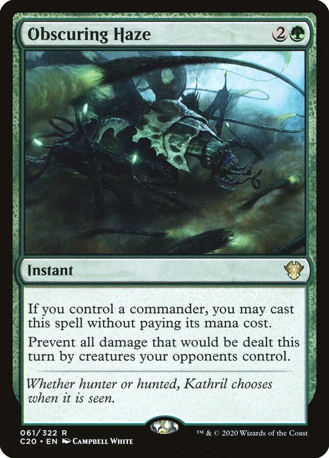 Obscuring Haze 61 card from Commander 2020