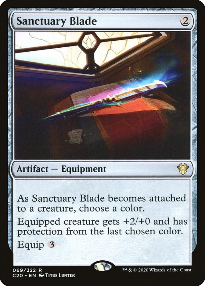 Sanctuary Blade 69 card from Commander 2020
