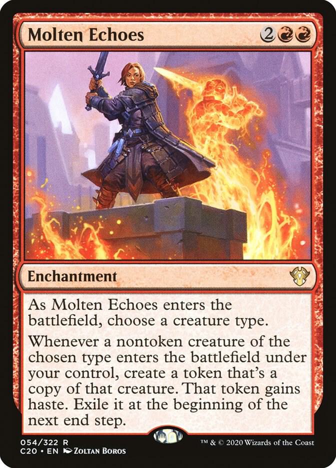 Molten Echoes 54 card from Commander 2020