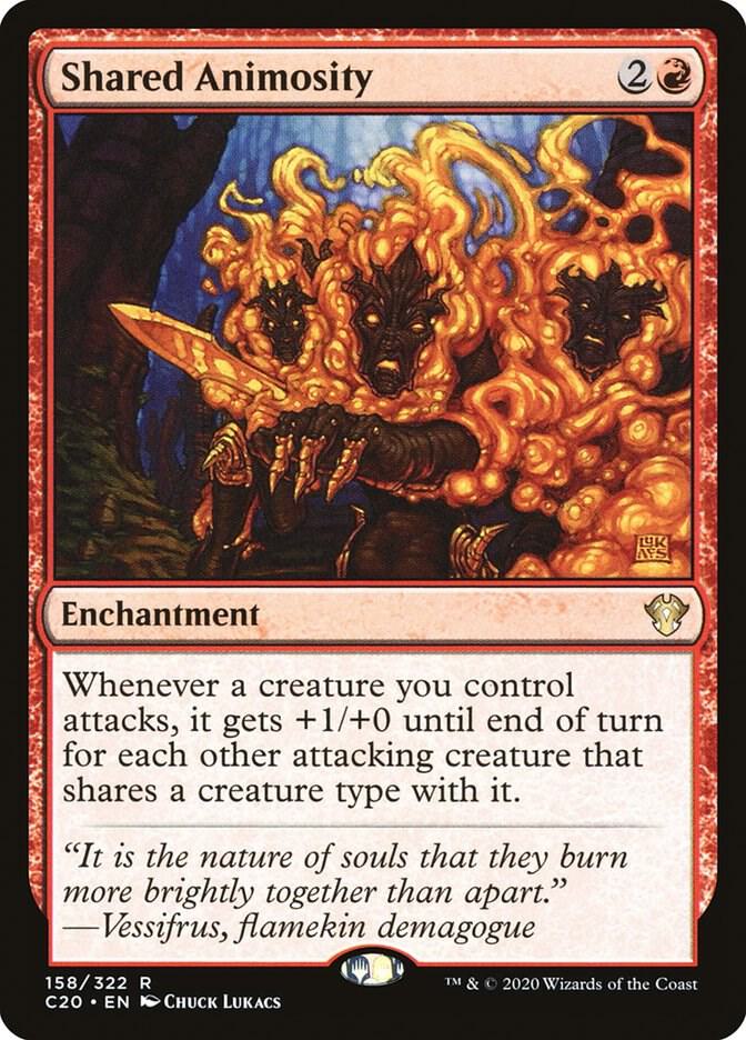 Shared Animosity 158 card from Commander 2020