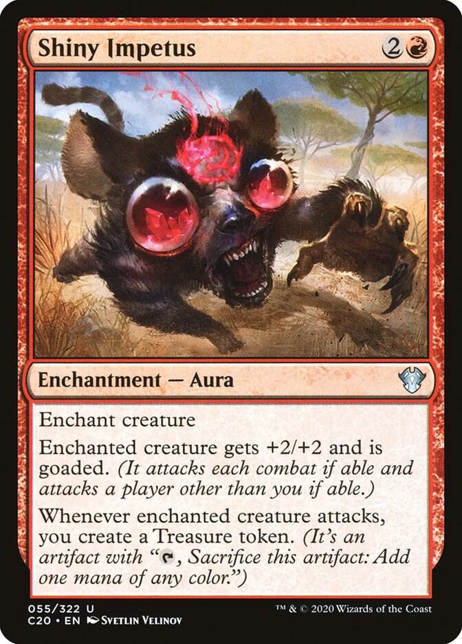 Shiny Impetus 55 card from Commander 2020