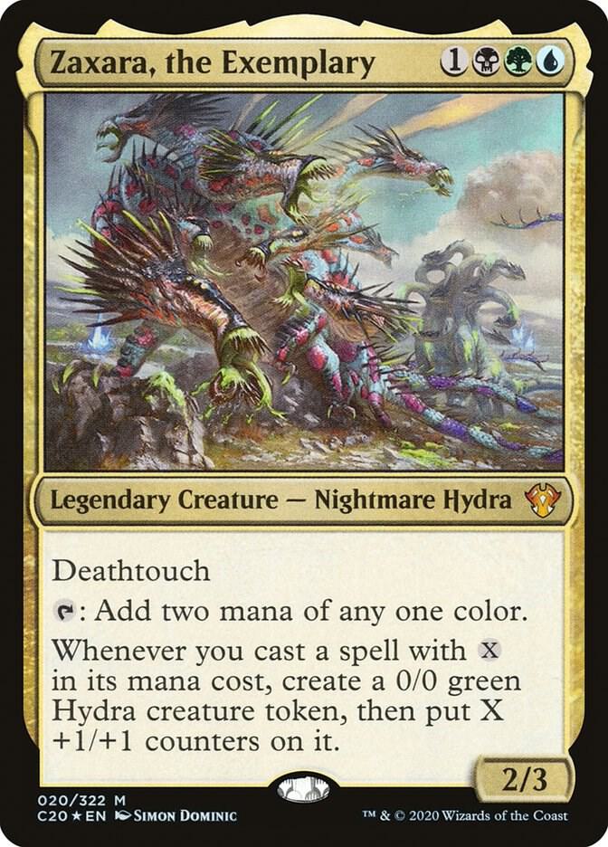 Zaxara, the Exemplary 20 card from Commander 2020