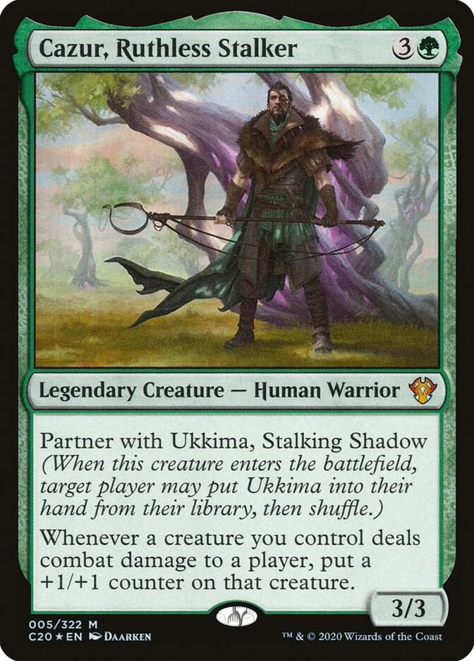 Cazur, Ruthless Stalker 5 card from Commander 2020