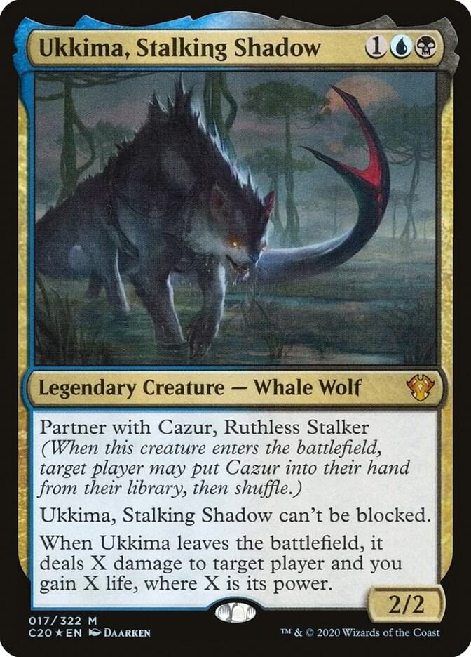 Ukkima, Stalking Shadow 17 card from Commander 2020
