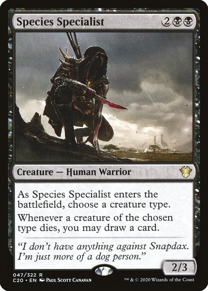 Species Specialist 47 card from Commander 2020