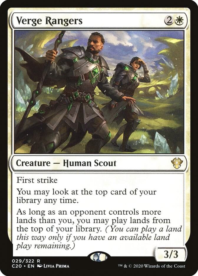 Verge Rangers 29 card from Commander 2020