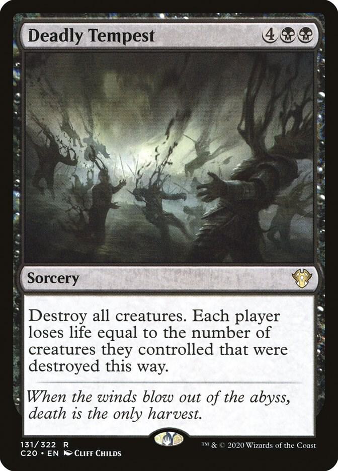Deadly Tempest 131 card from Commander 2020