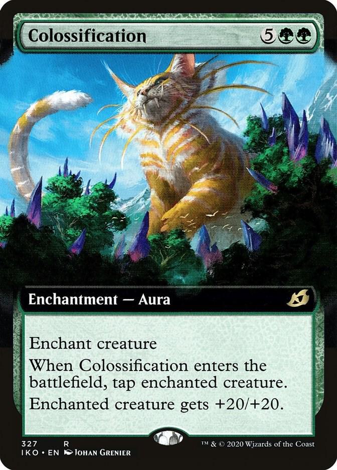 Colossification (Extended Art) 327 card from Ikoria: Lair of Behemoths