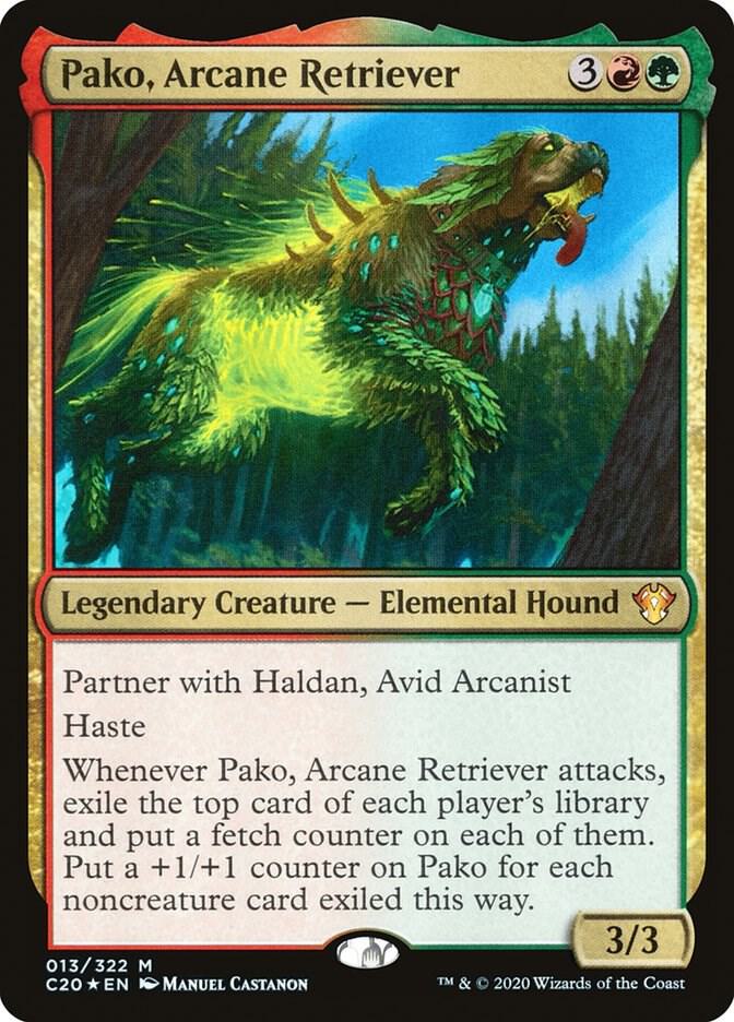 Pako, Arcane Retriever 13 card from Commander 2020