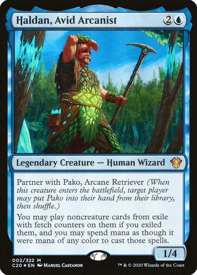 Haldan, Avid Arcanist 2 card from Commander 2020
