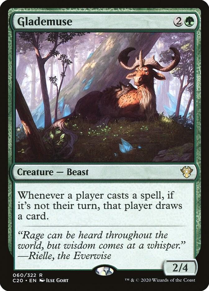 Glademuse 60 card from Commander 2020