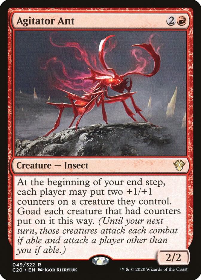 Agitator Ant 49 card from Commander 2020
