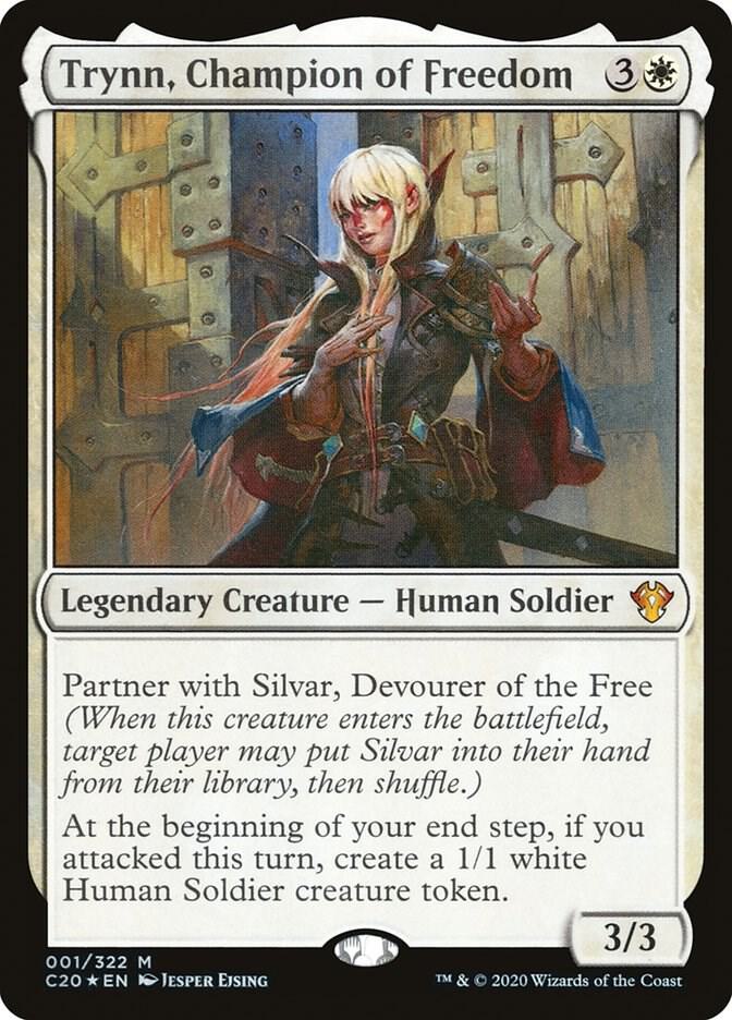 Trynn, Champion of Freedom 1 card from Commander 2020