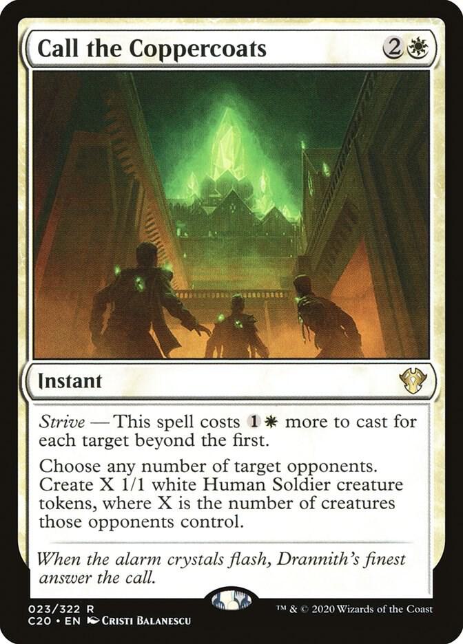 Call the Coppercoats 23 card from Commander 2020
